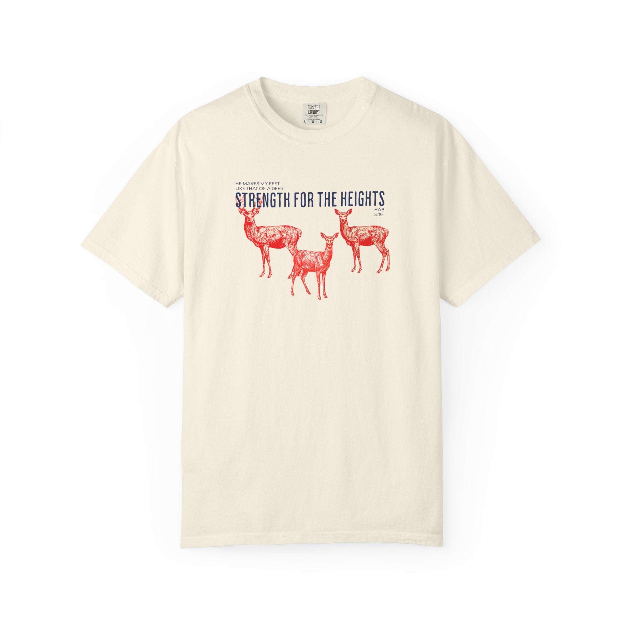 Strength for the Heights - Deer Graphic T-Shirt
