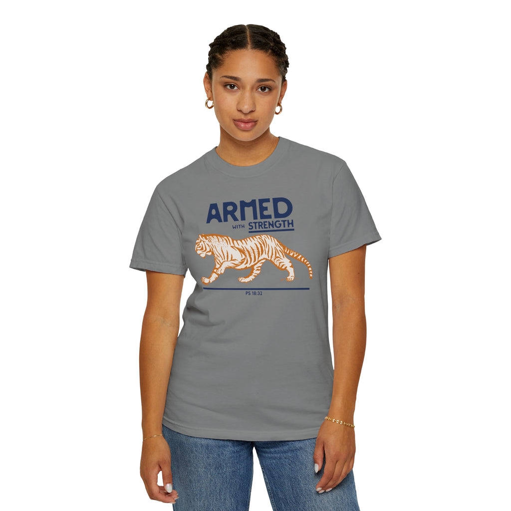 Armed with Strength - Tiger T-Shirt