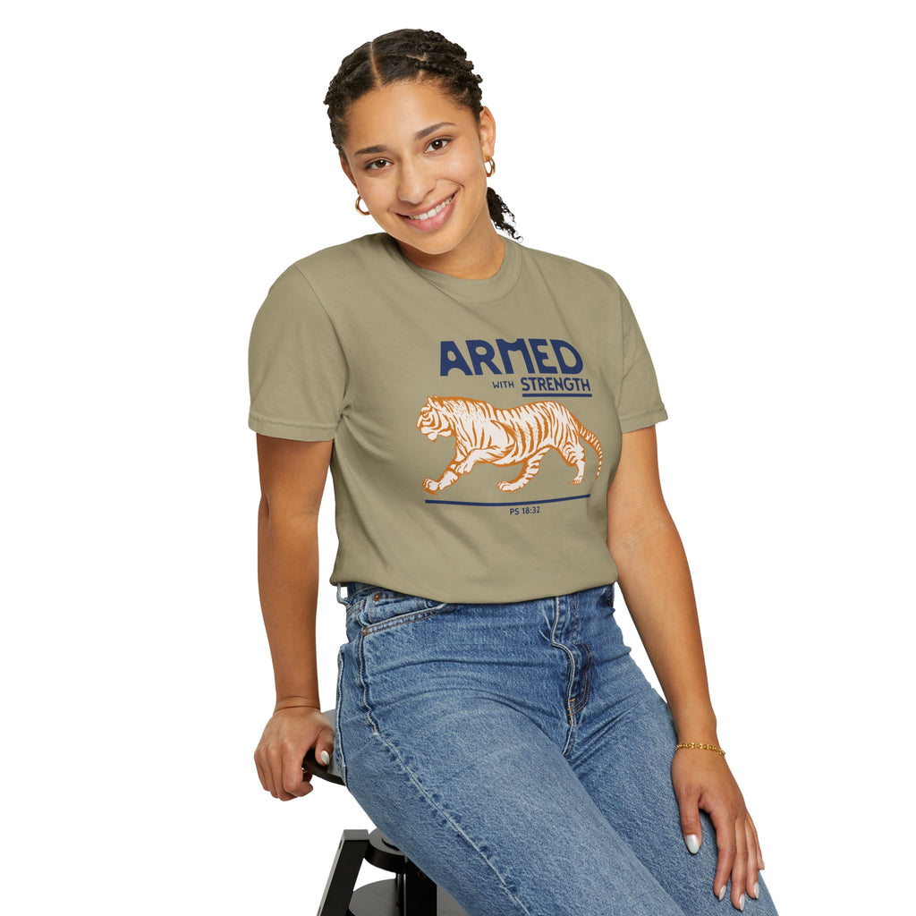Armed with Strength - Tiger T-Shirt
