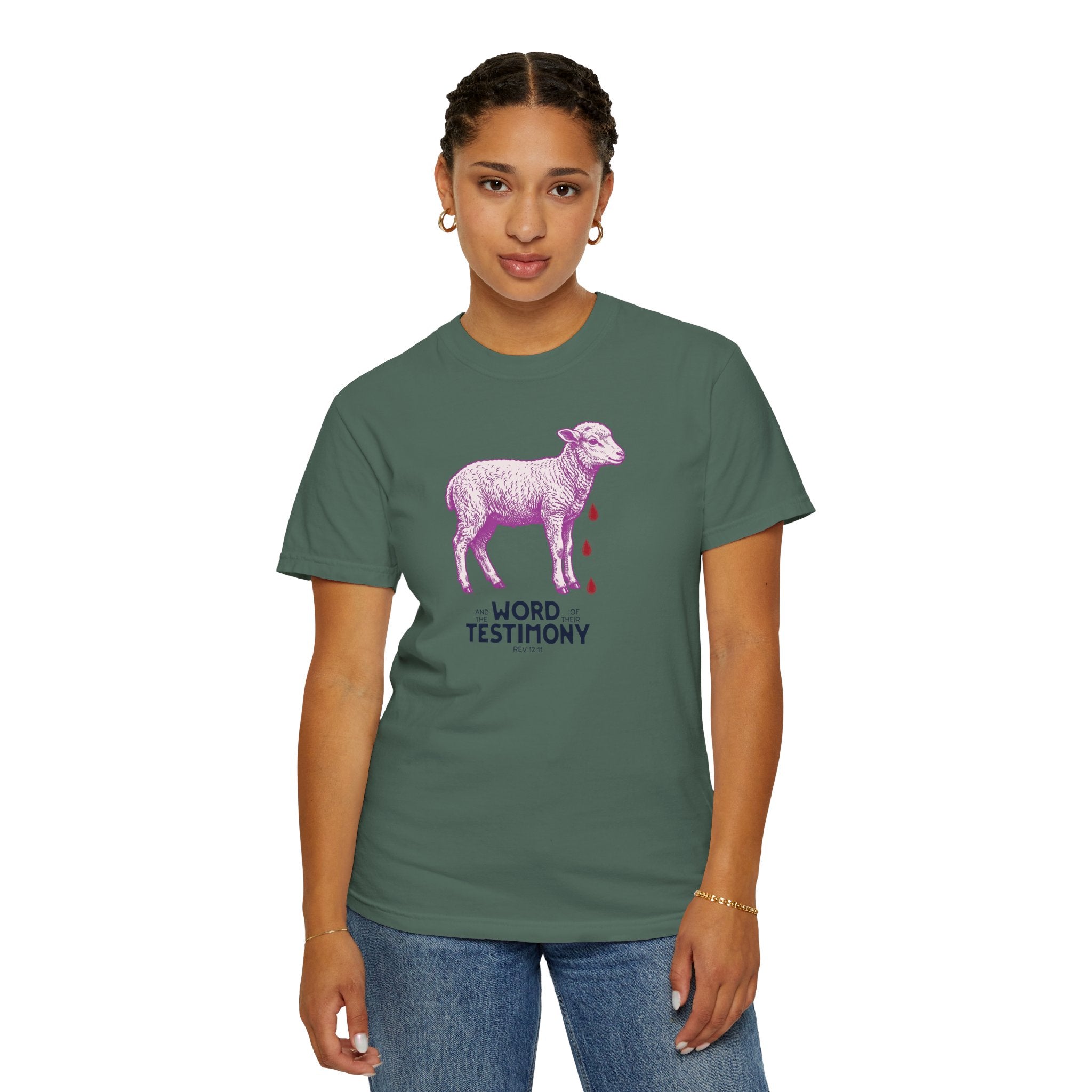 Lamb of God with Word of their Testimony - Lamb T-Shirt