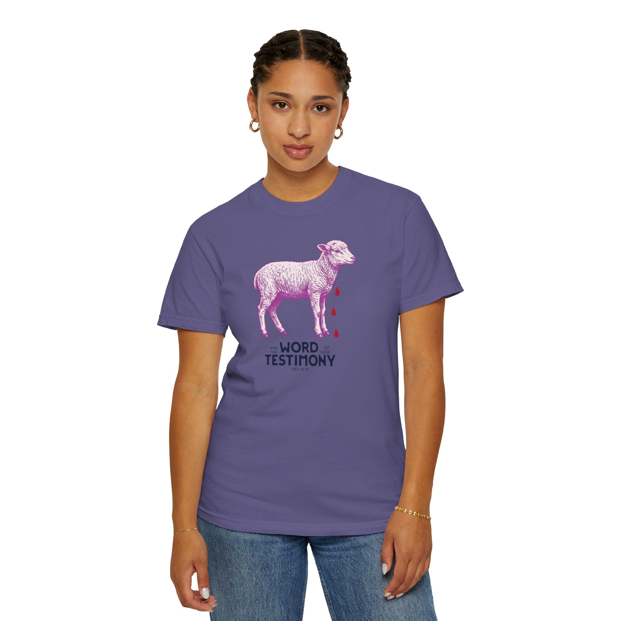 Lamb of God with Word of their Testimony - Lamb T-Shirt