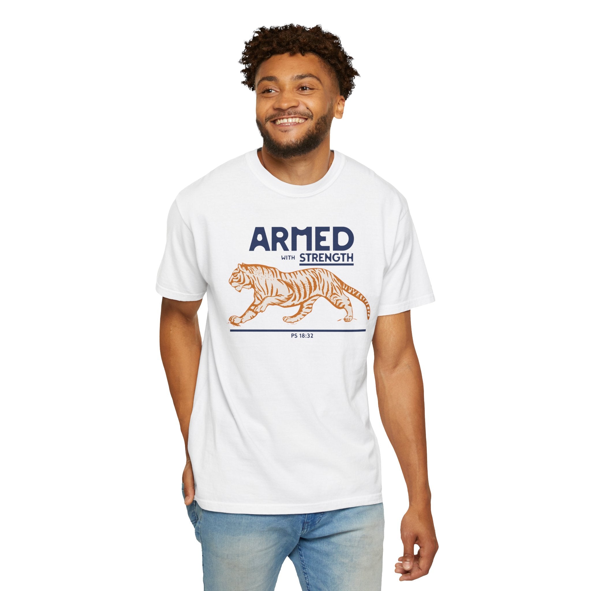 Armed with Strength - Tiger T-Shirt