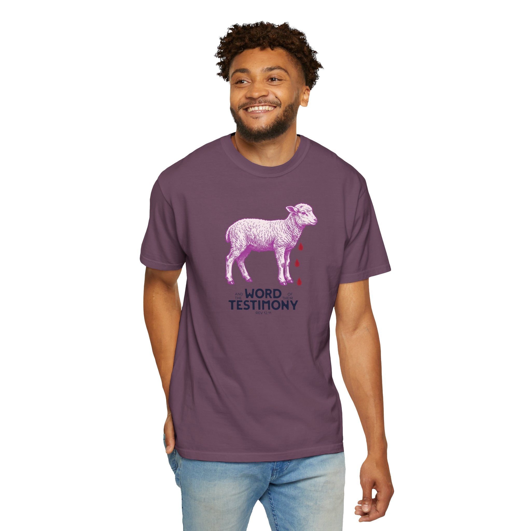 Lamb of God with Word of their Testimony - Lamb T-Shirt