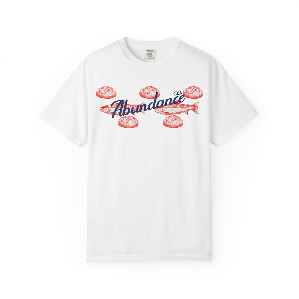Abundance Fish & Shells T-Shirt — Coastal Seafood Graphic Tee