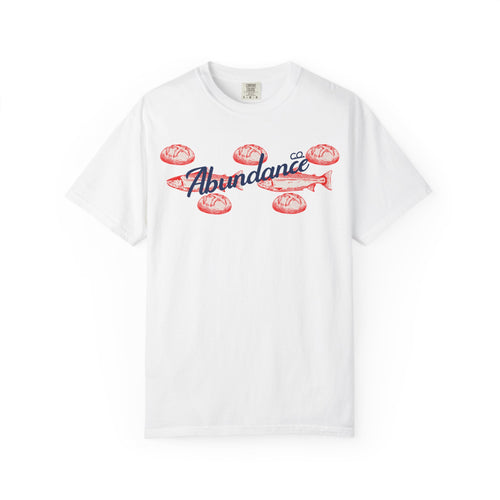 Abundance Fish & Shells T-Shirt — Coastal Seafood Graphic Tee