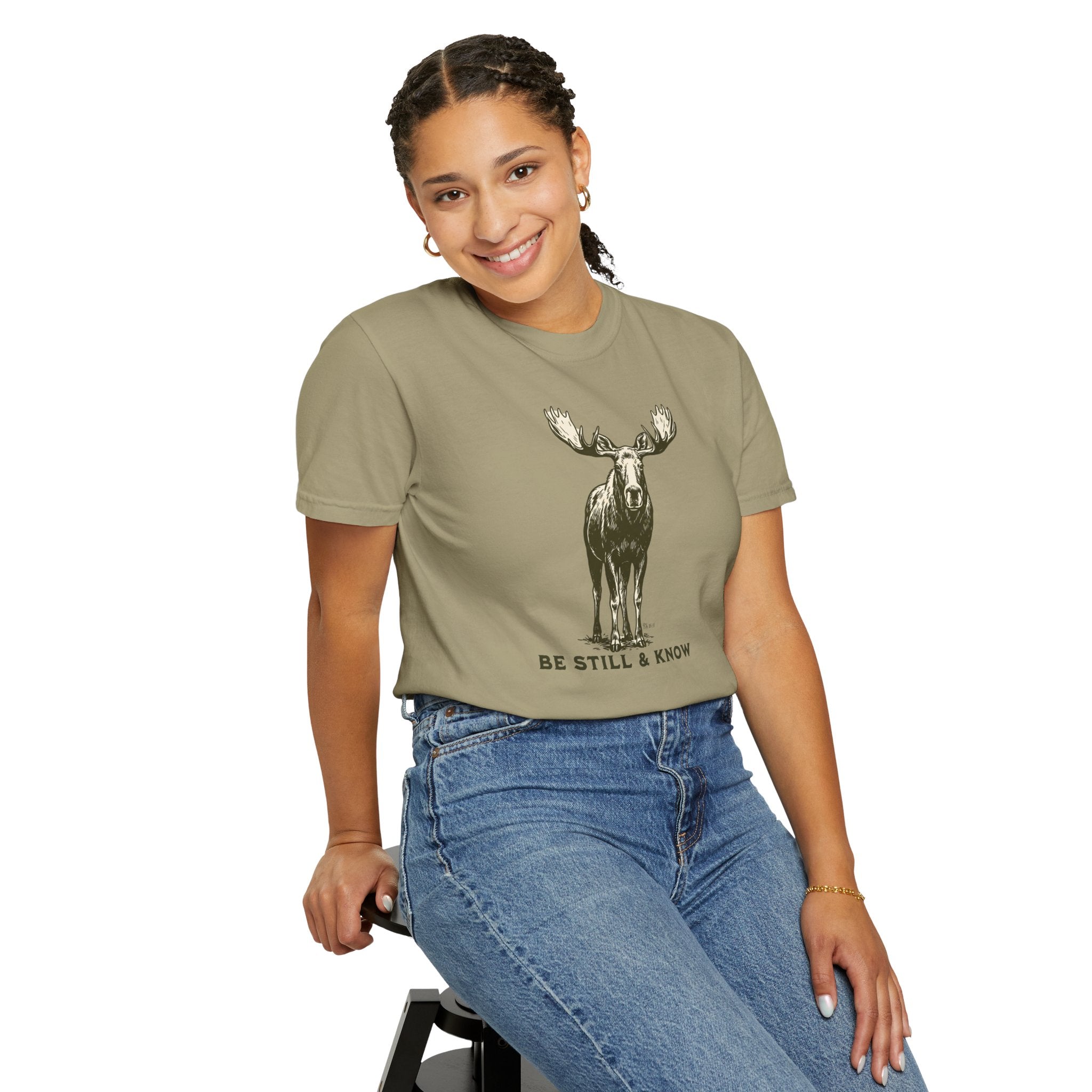 Be Still & Know Moose Graphic T-Shirt