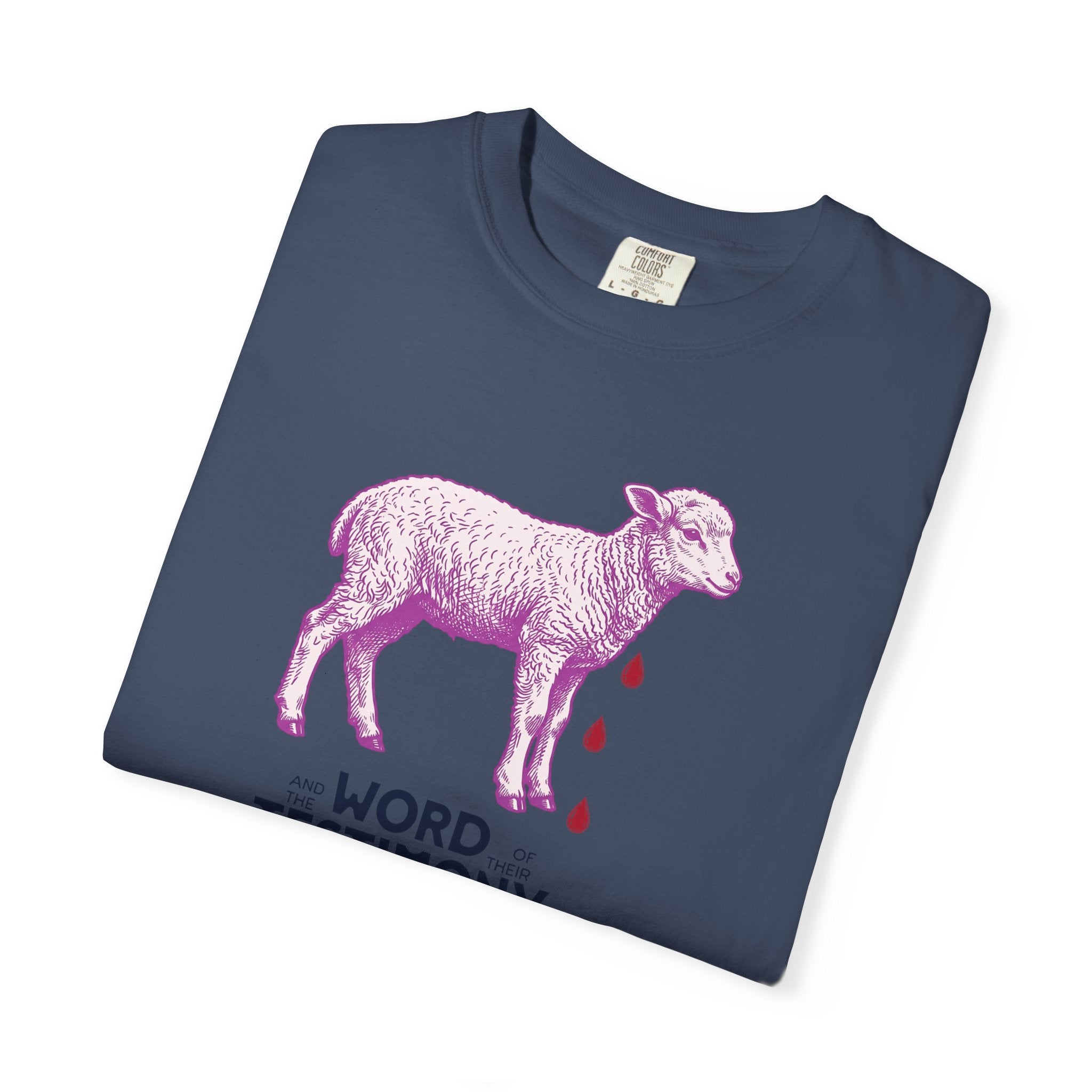 Lamb of God with Word of their Testimony - Lamb T-Shirt