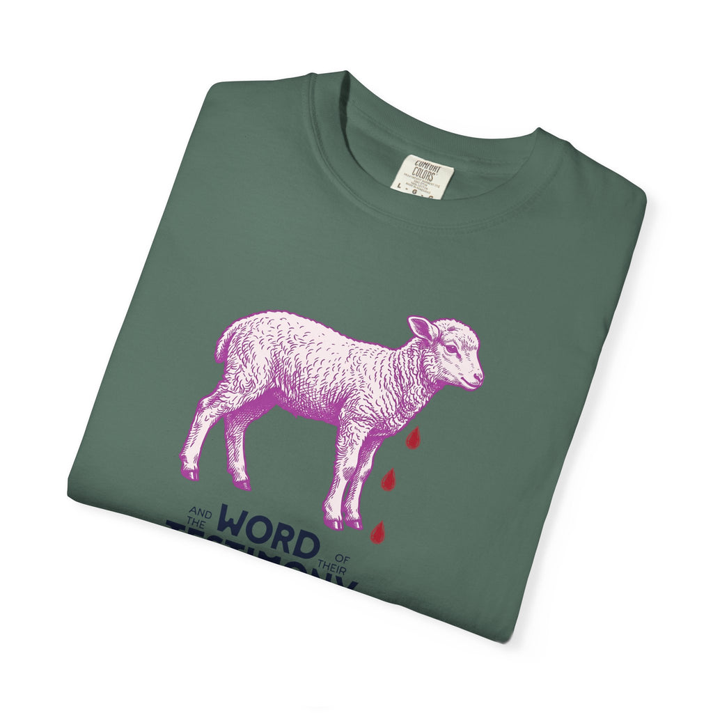 Lamb of God with Word of their Testimony - Lamb T-Shirt