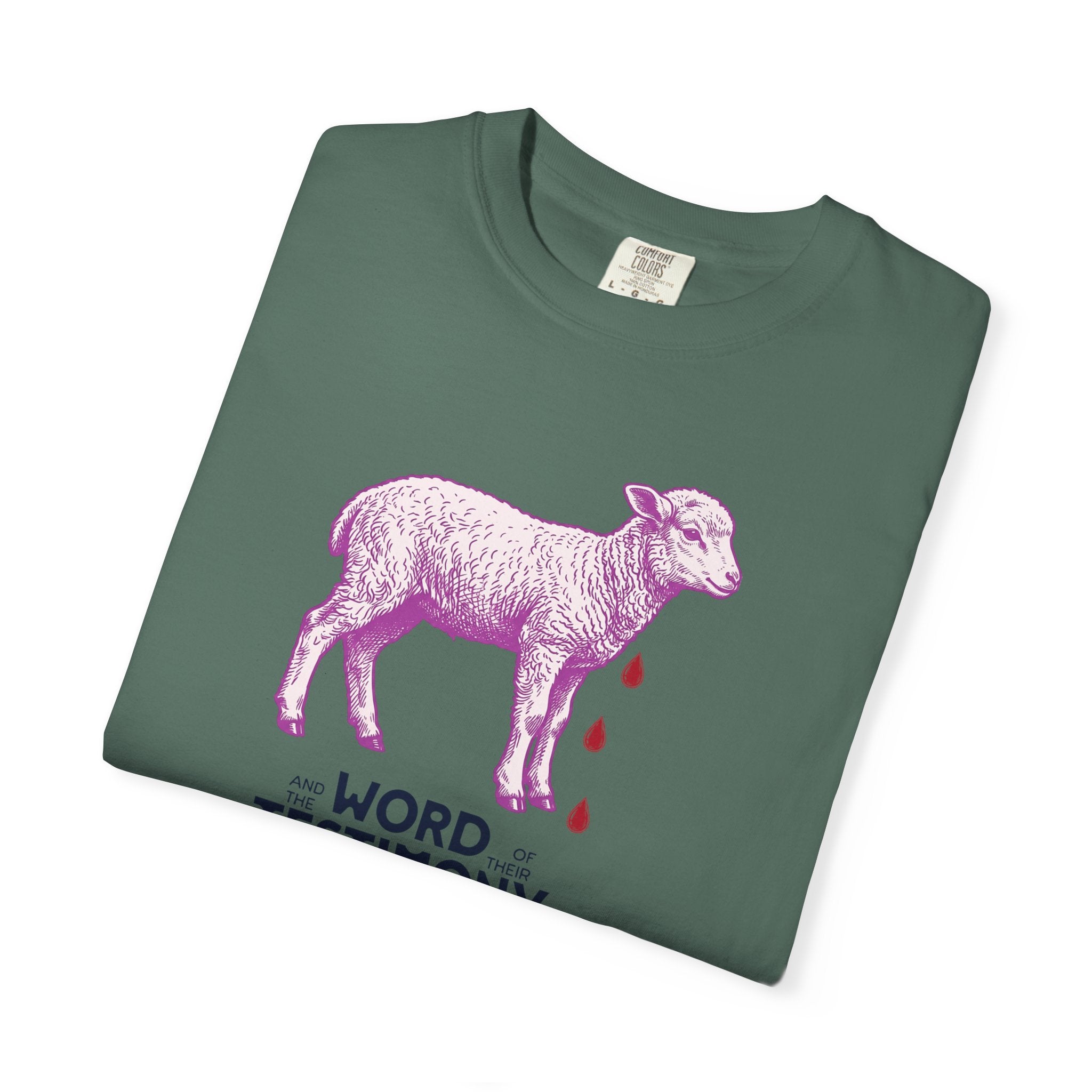 Lamb of God with Word of their Testimony - Lamb T-Shirt