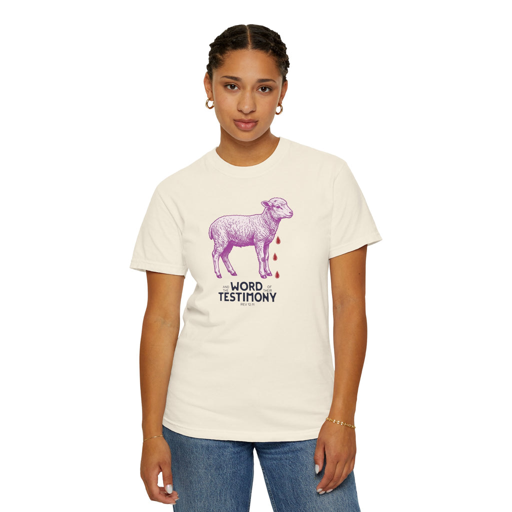 Lamb of God with Word of their Testimony - Lamb T-Shirt