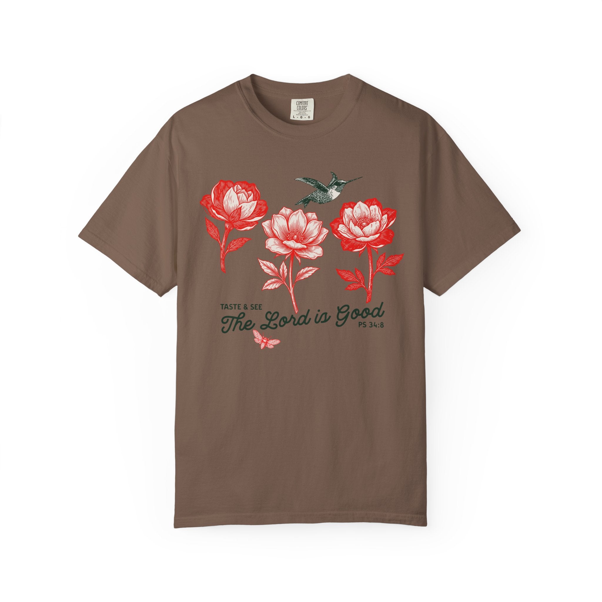 Taste and See - Hummingbird & Bees Floral T-Shirt