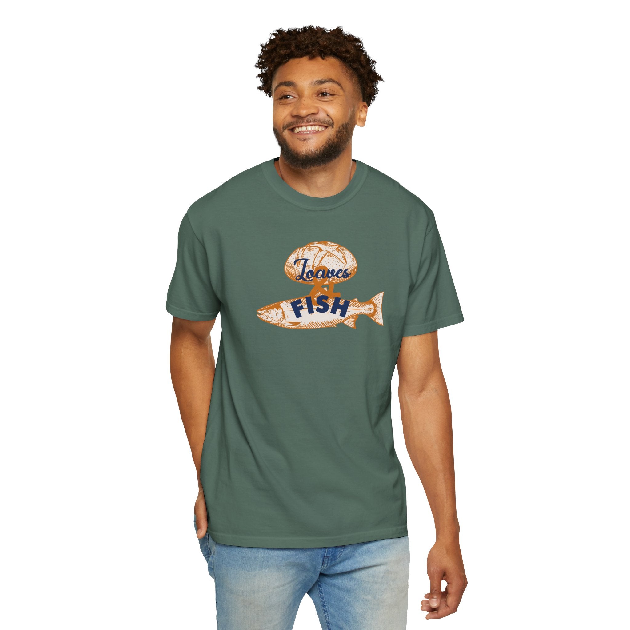 Loaves and Fish Miracle T-Shirt - Jesus Multiplication Faith Tee
