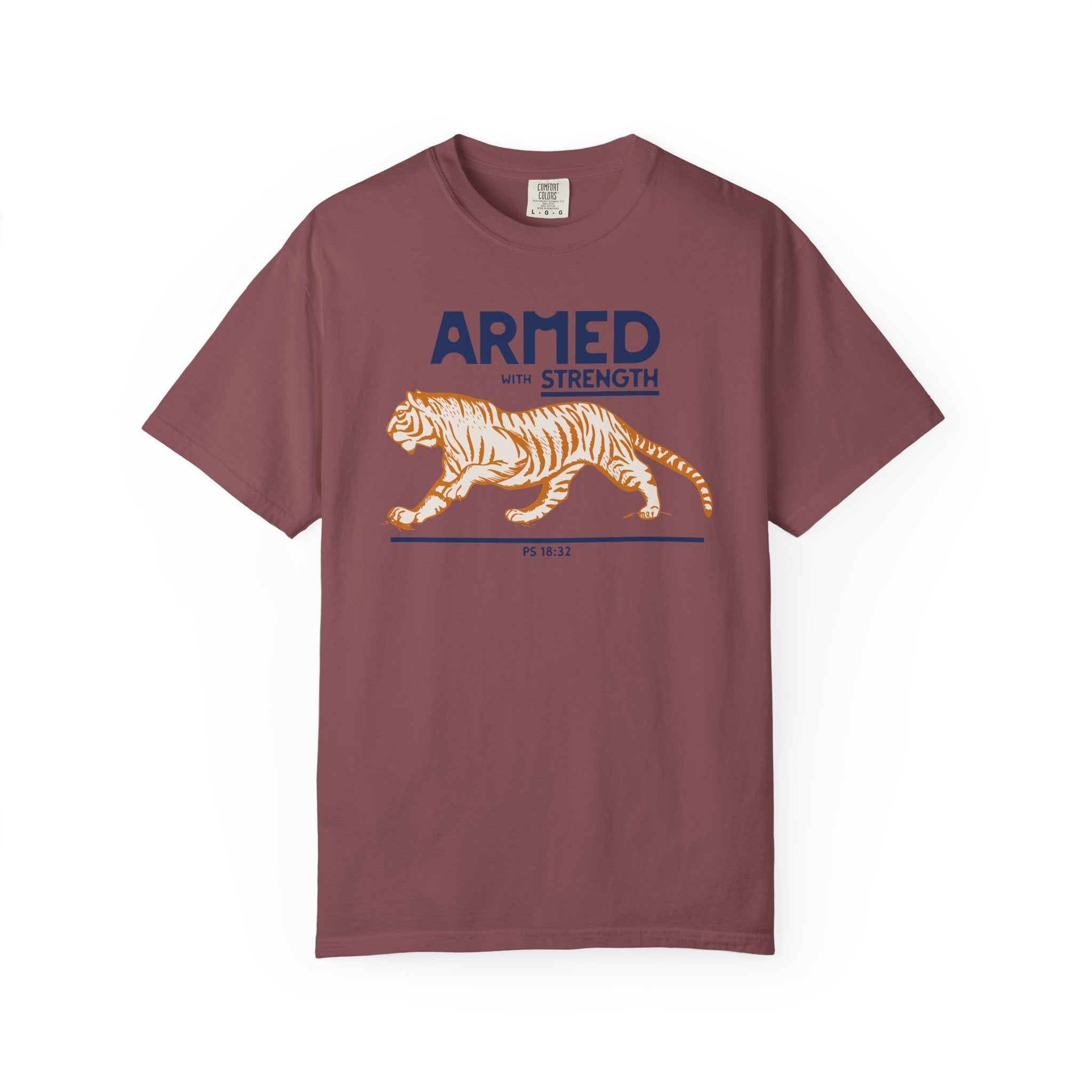 Armed with Strength - Tiger T-Shirt