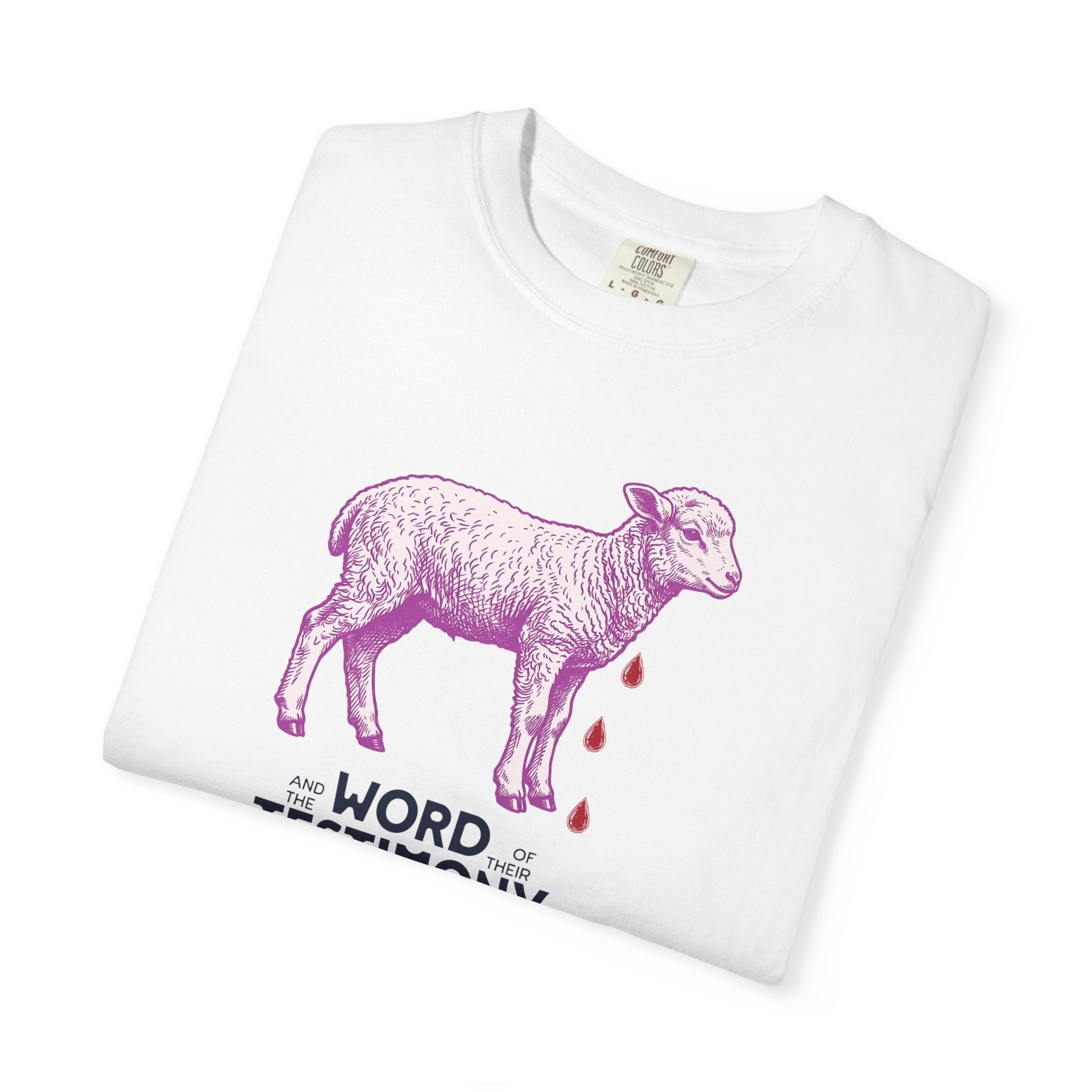 Lamb of God with Word of their Testimony - Lamb T-Shirt