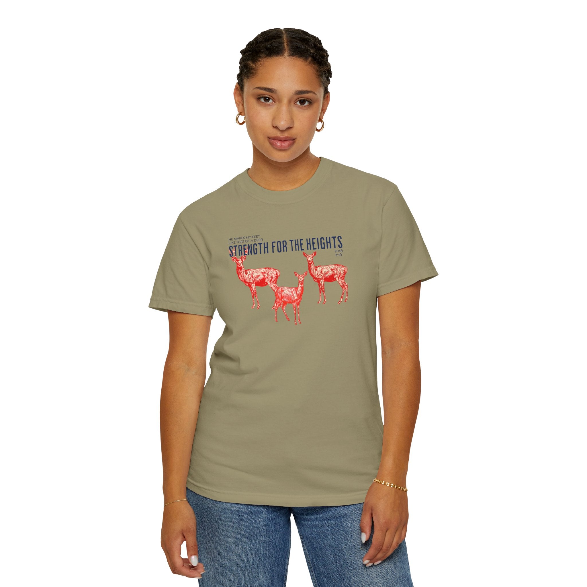 Strength for the Heights - Deer Graphic T-Shirt