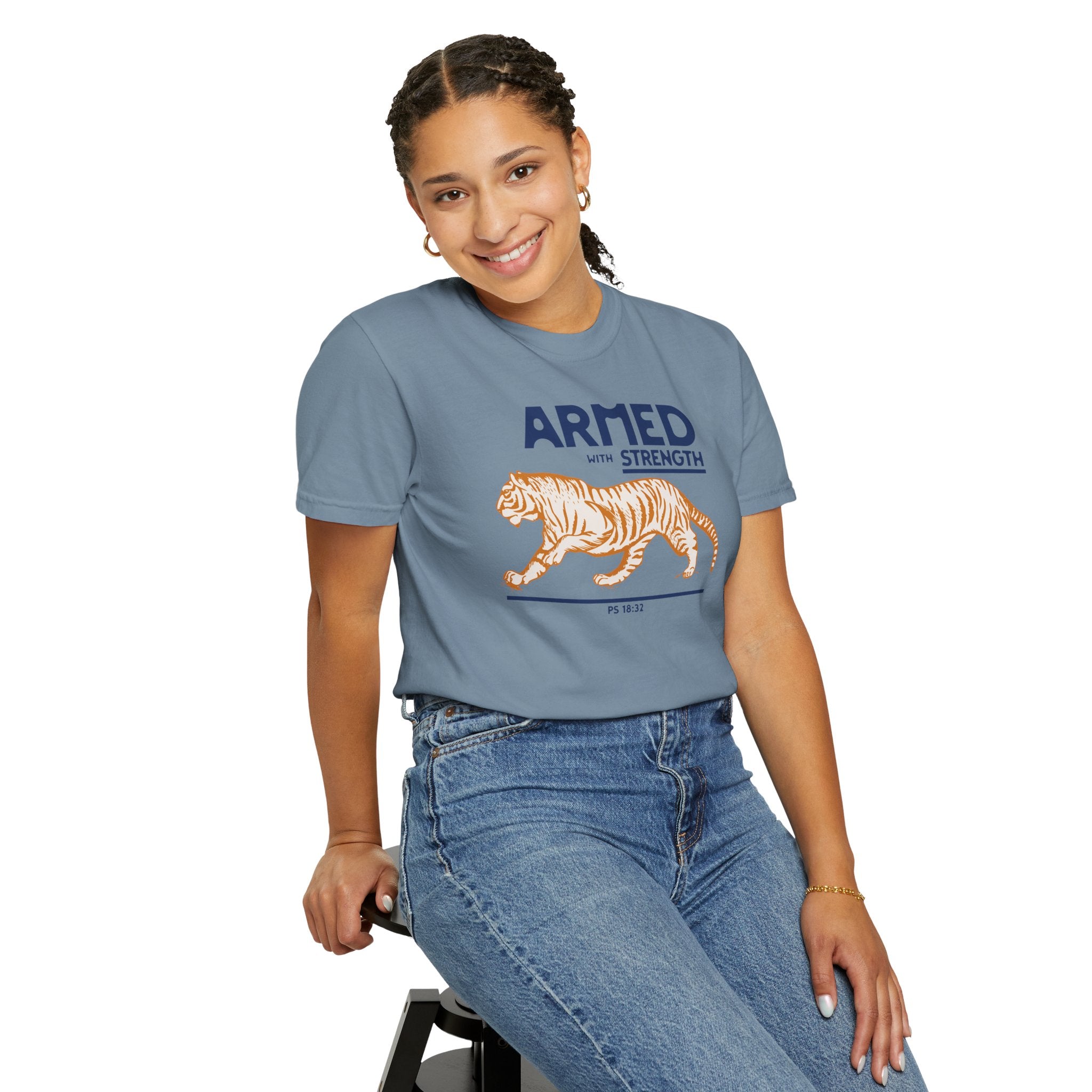 Armed with Strength - Tiger T-Shirt