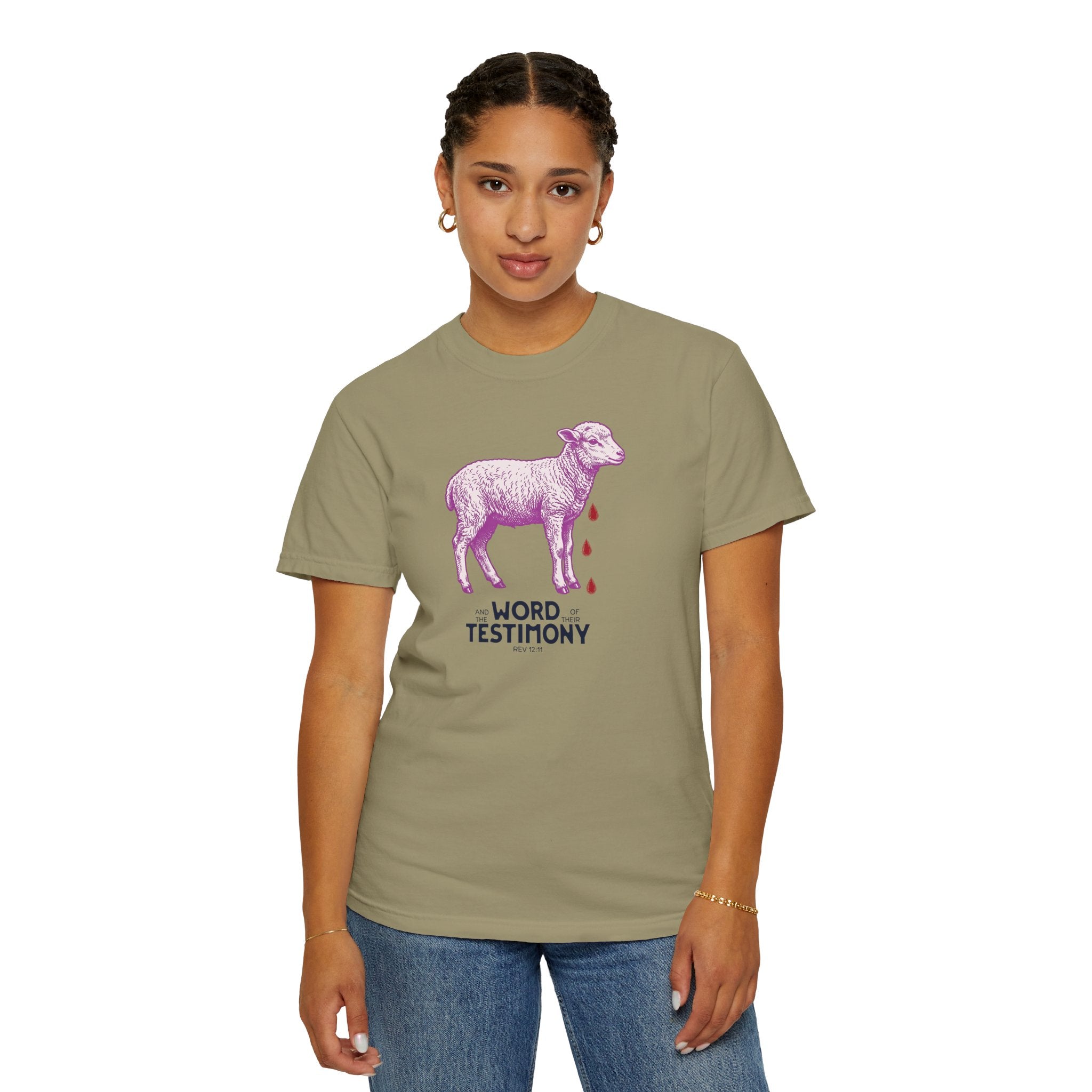 Lamb of God with Word of their Testimony - Lamb T-Shirt