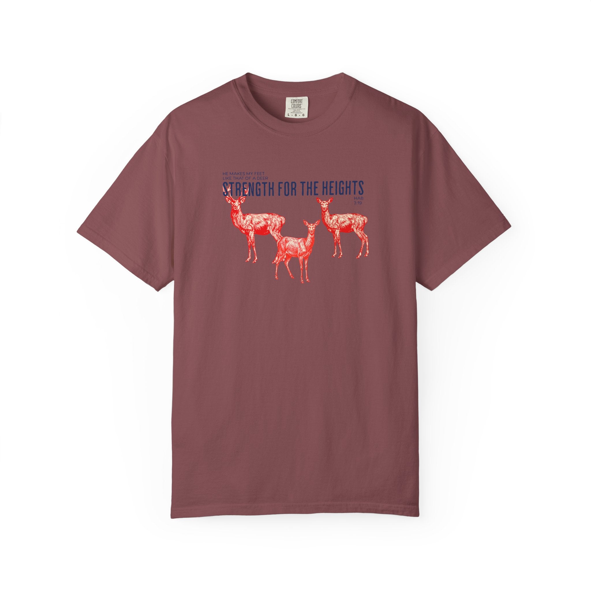 Strength for the Heights - Deer Graphic T-Shirt