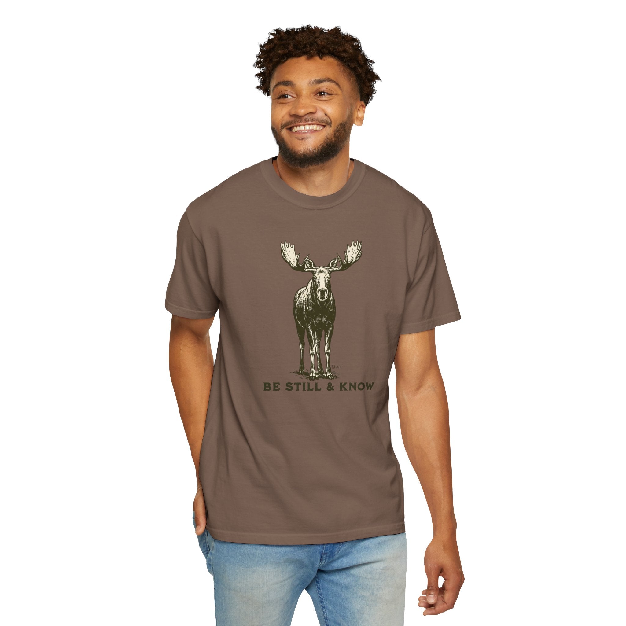 Be Still & Know Moose Graphic T-Shirt