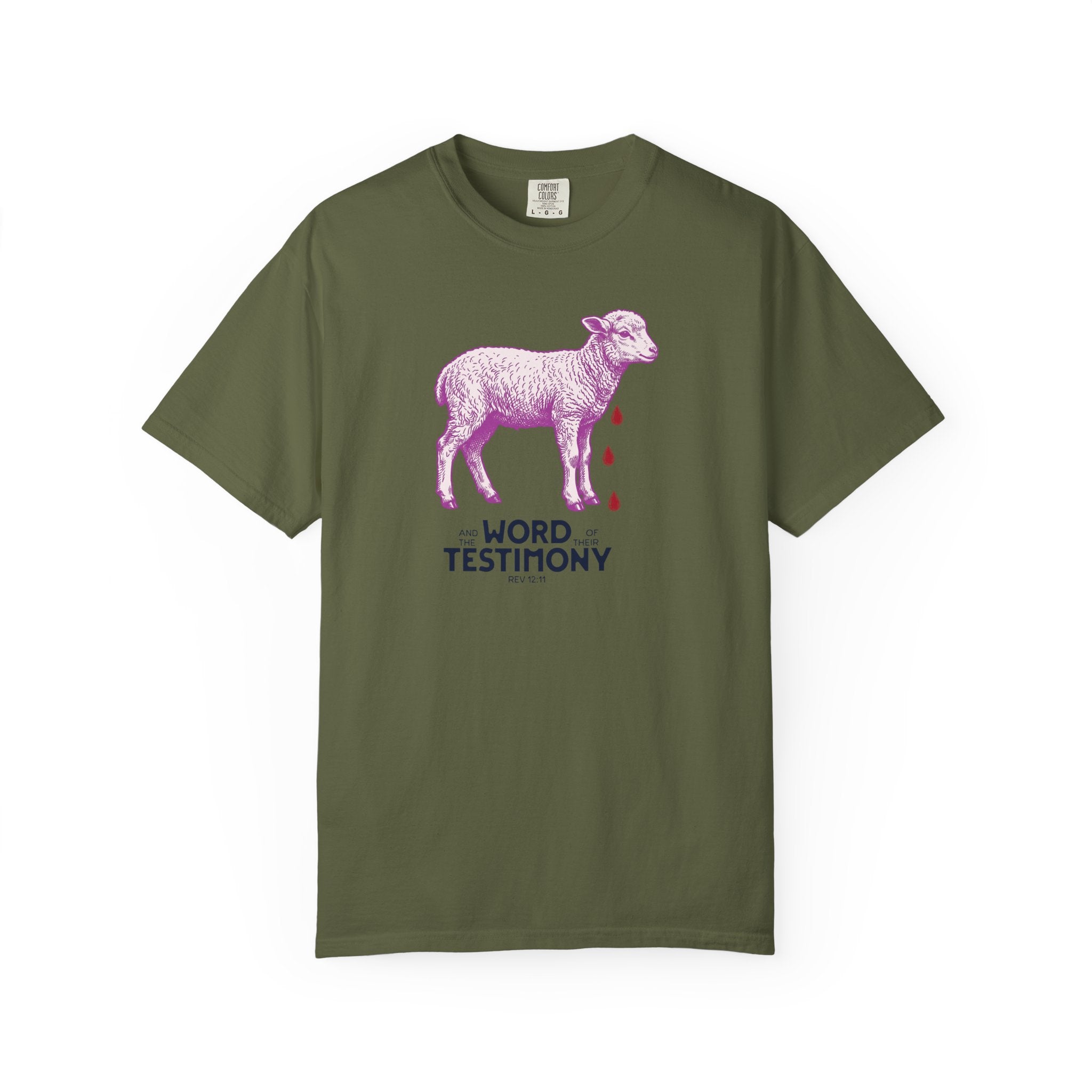 Lamb of God with Word of their Testimony - Lamb T-Shirt